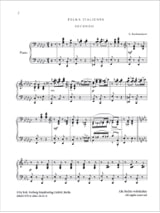 Polka Italienne. 4 Mains - RACHMANINOV - Partition - Piano